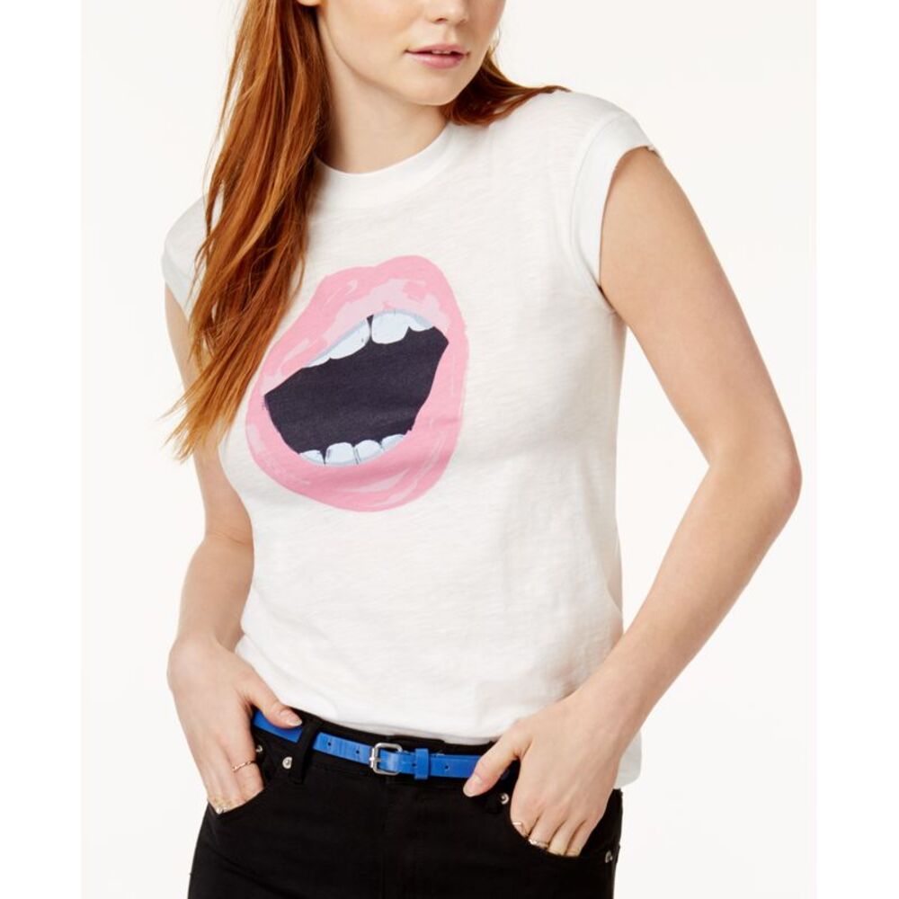 Kid Dangerous Mouth Graphic Print T-Shirt